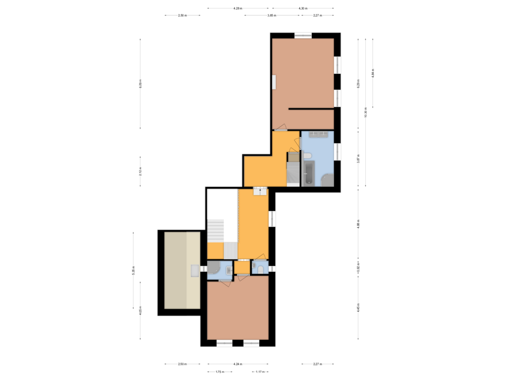 Bekijk plattegrond van EERSTE VERDIEPING van Karel Doormanstraat 8