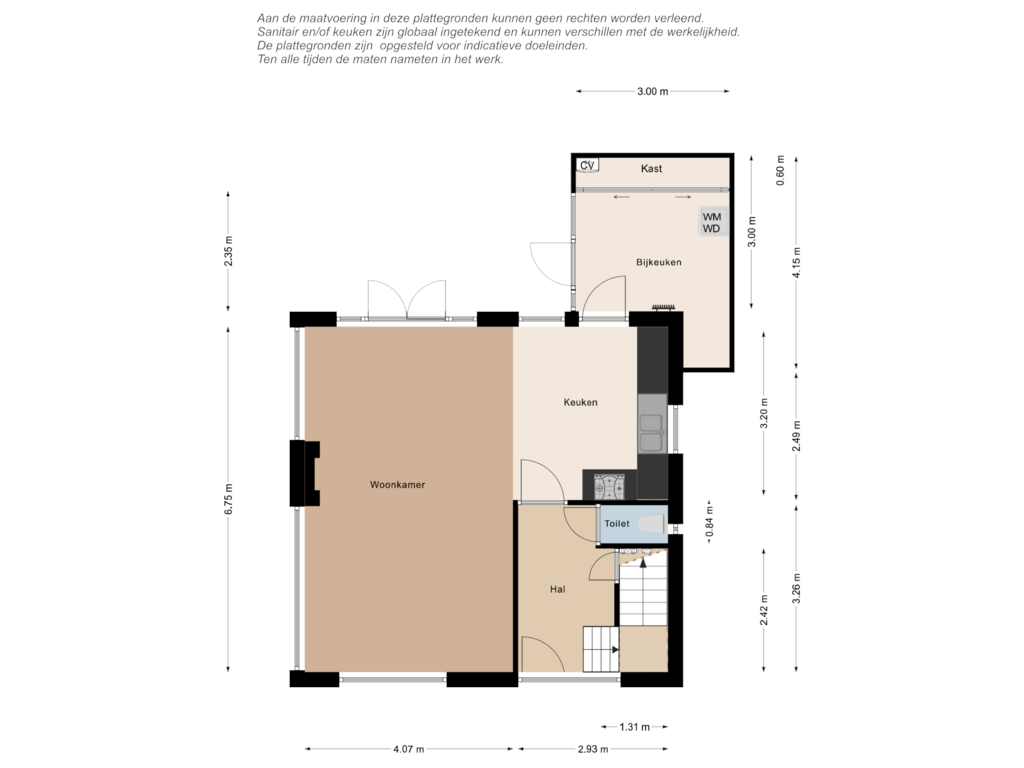 Bekijk plattegrond van Beganegrond van Molenweg 10