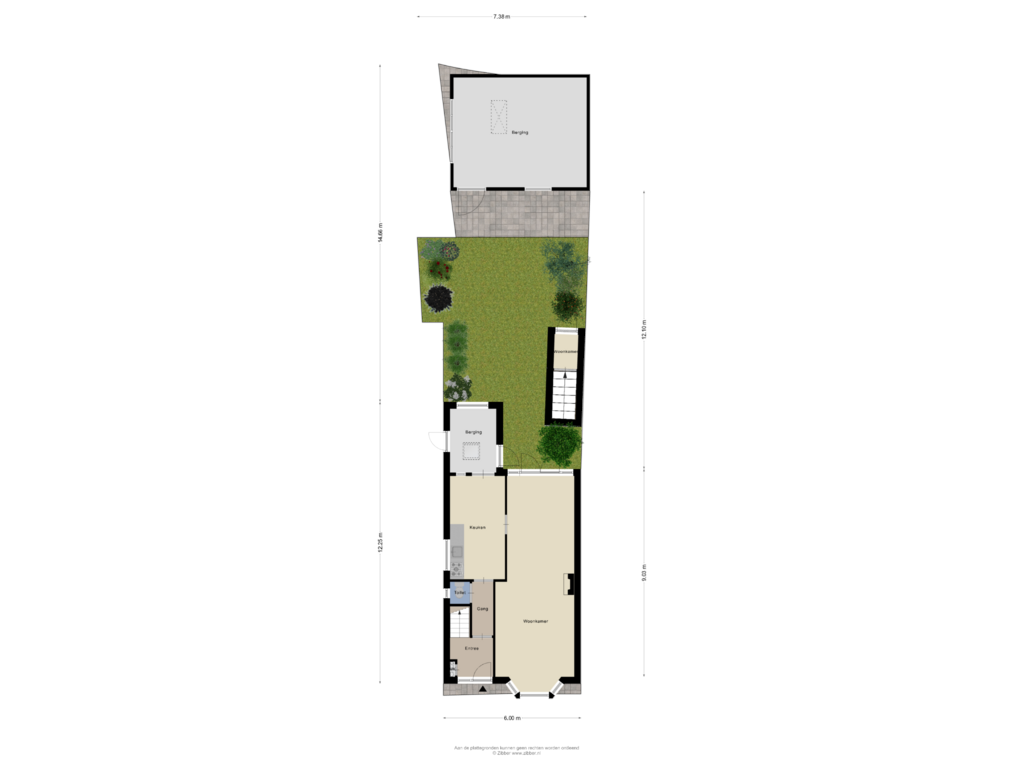 Bekijk plattegrond van Begane Grond Tuin van Kaatsbaan 22