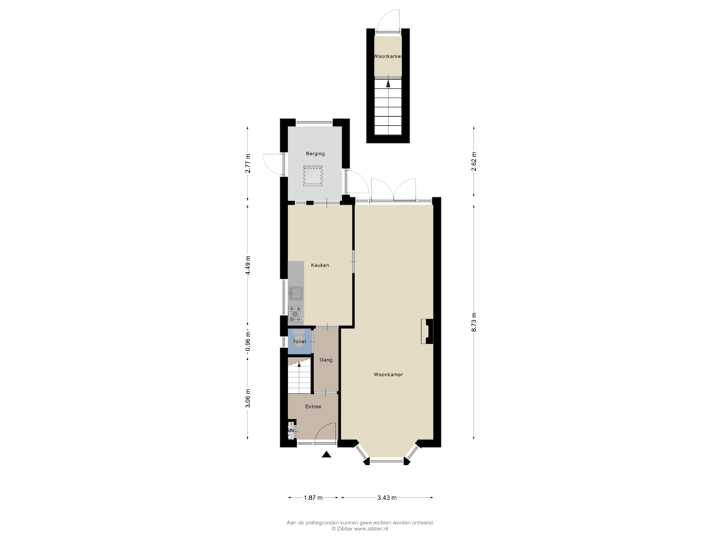 Bekijk plattegrond van Begane Grond van Kaatsbaan 22