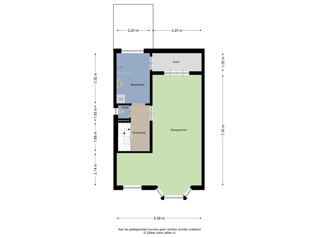 Bekijk plattegrond van Eerste Verdieping van Kaatsbaan 22