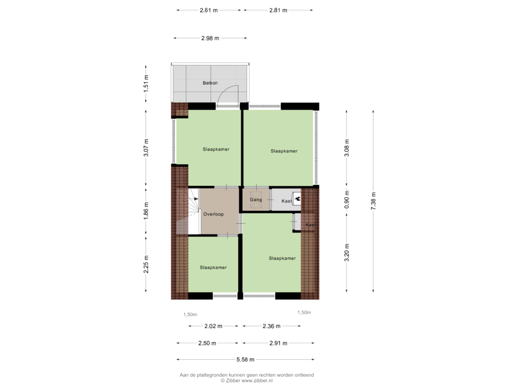 Bekijk plattegrond van Tweede Verdieping van Kaatsbaan 22