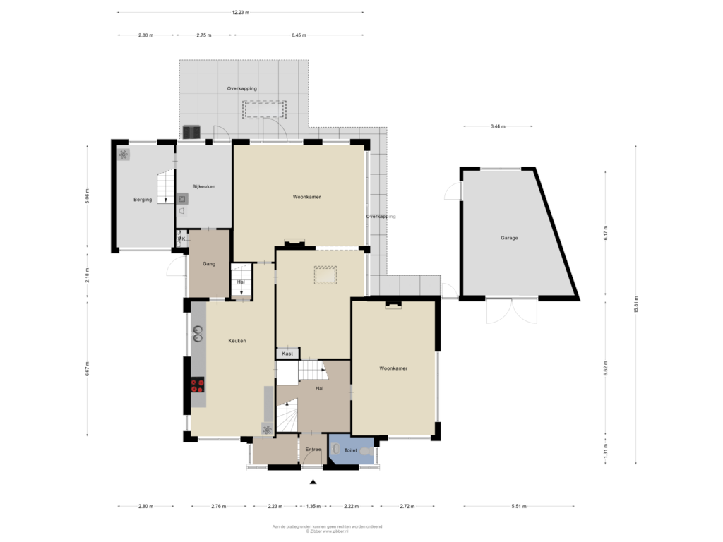 View floorplan of Begane Grond of Kruisstraat 4