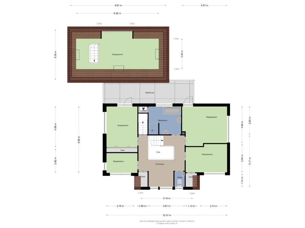 View floorplan of Eerste Verdkeping of Kruisstraat 4