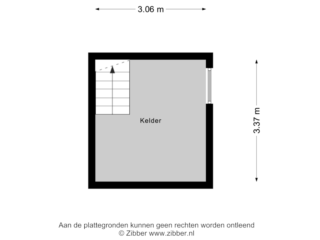 View floorplan of Kelder of Kruisstraat 4