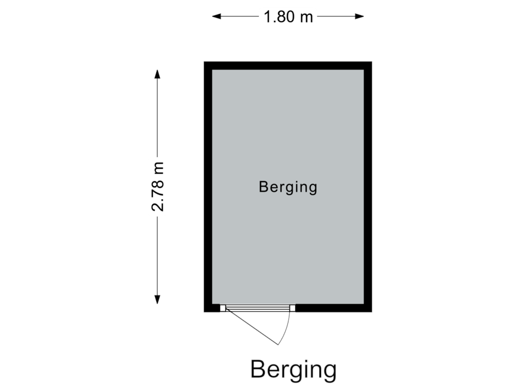 Bekijk plattegrond van Berging van Houtlaan 253