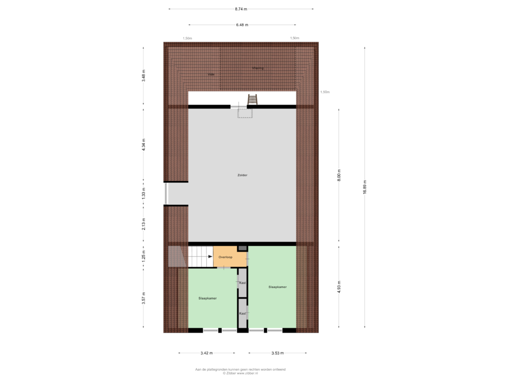 Bekijk plattegrond van Eerste Verdieping van Leeuwkesgraaf 2