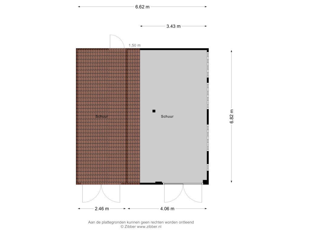 Bekijk plattegrond van Schuur van Leeuwkesgraaf 2