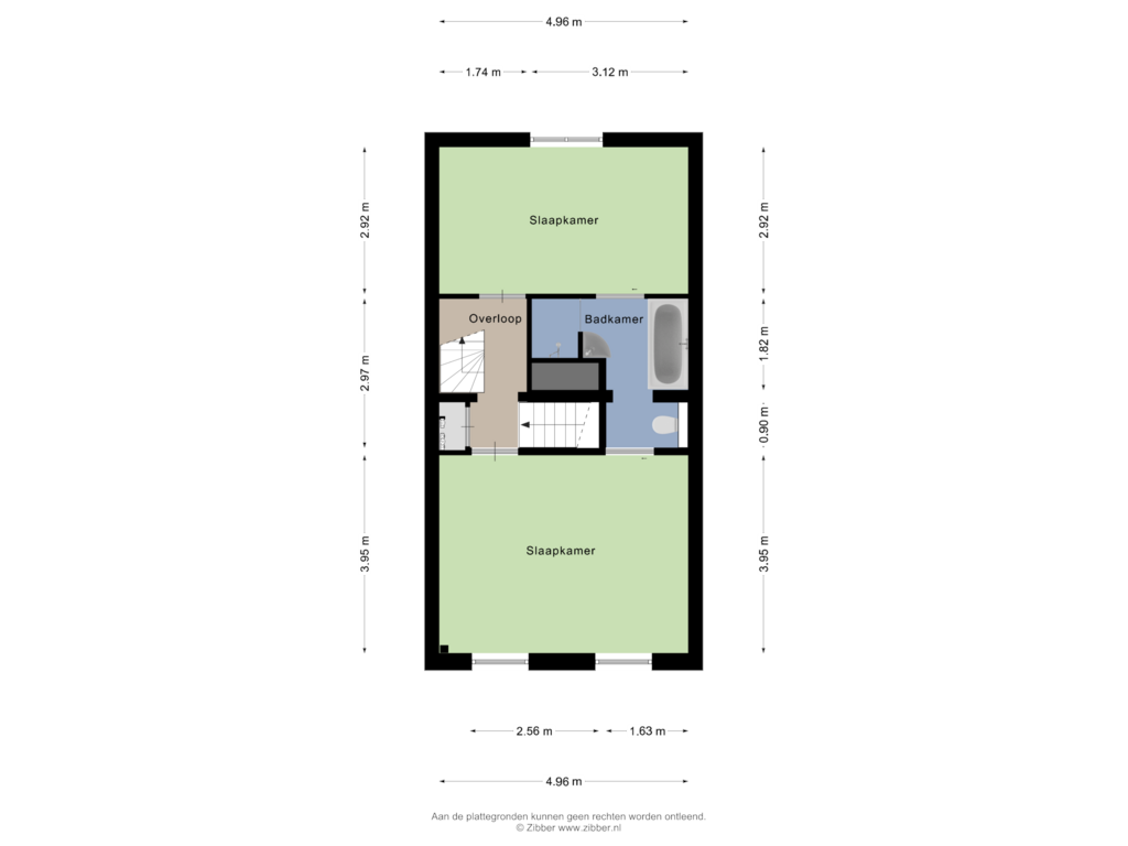 Bekijk plattegrond van Eerste verdieping van Plantage Centrum 6