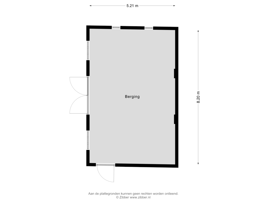 Bekijk plattegrond van Berging van Plantage Centrum 6