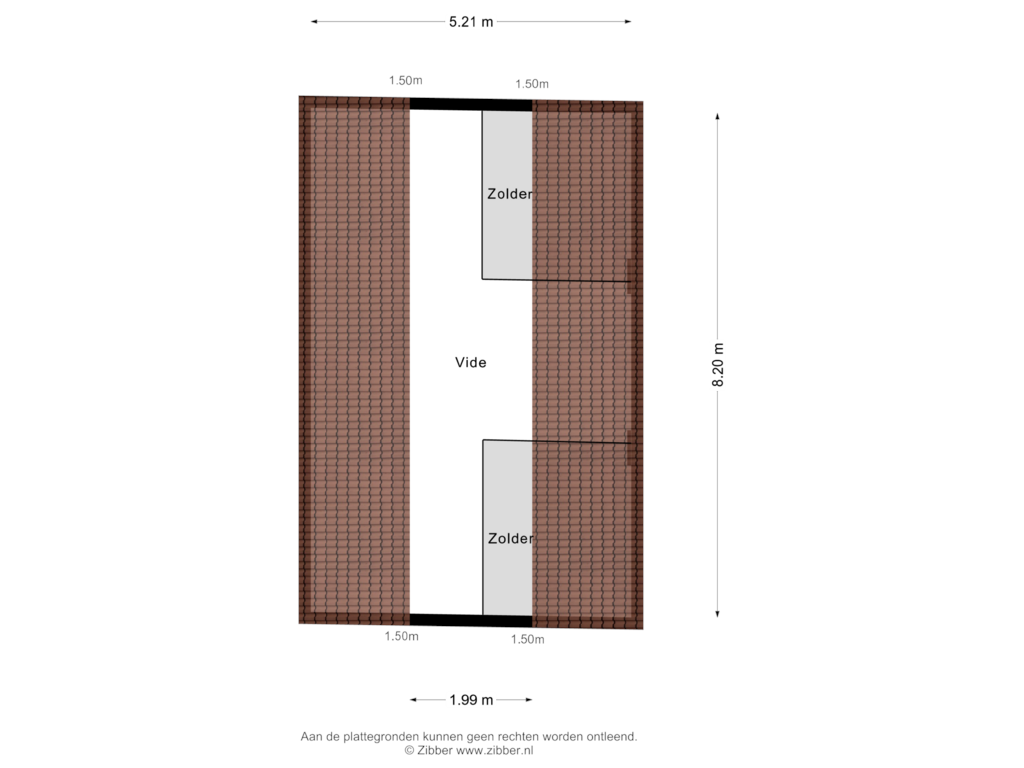 Bekijk plattegrond van Berging zolder van Plantage Centrum 6