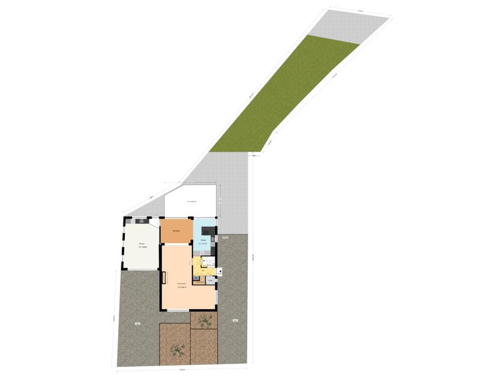 Bekijk plattegrond van Perceel van Belenweg 15