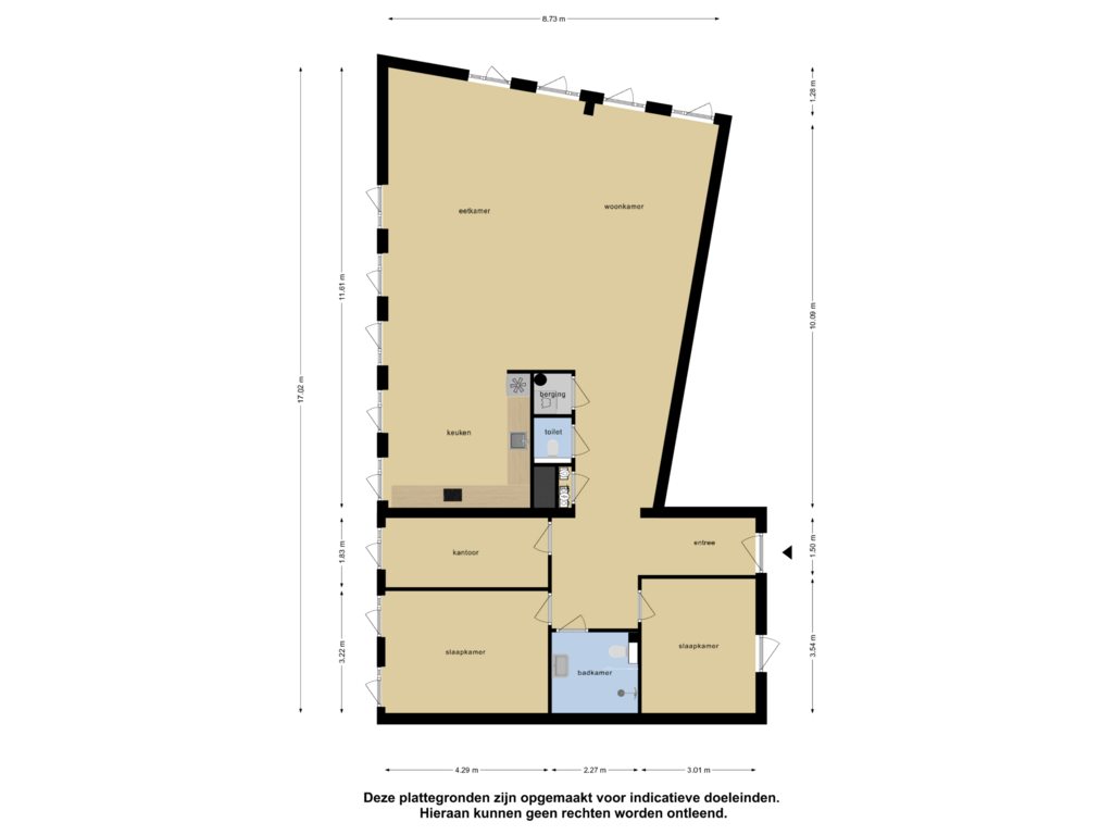 View floorplan of Appartement of Steentijdsingel 64