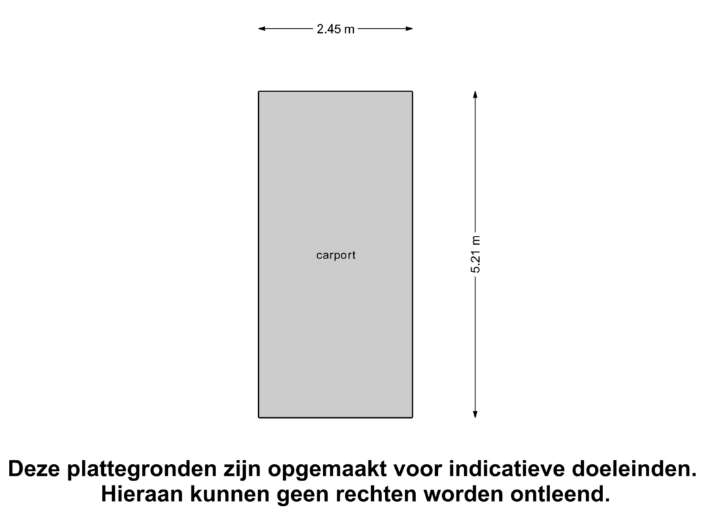 View floorplan of Carport of Steentijdsingel 64