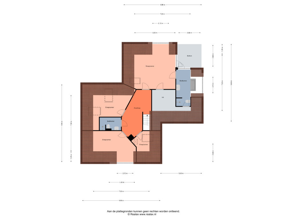 Bekijk plattegrond van Verdieping van Muldersweg 24