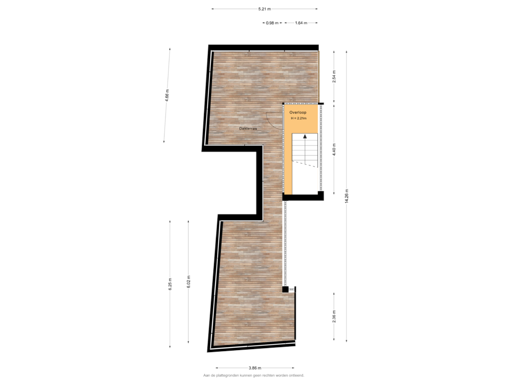 Bekijk plattegrond van 3e Verdieping van Nauwe Watersteeg 1