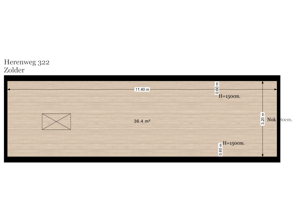 Bekijk plattegrond van Zolder van Herenweg 322