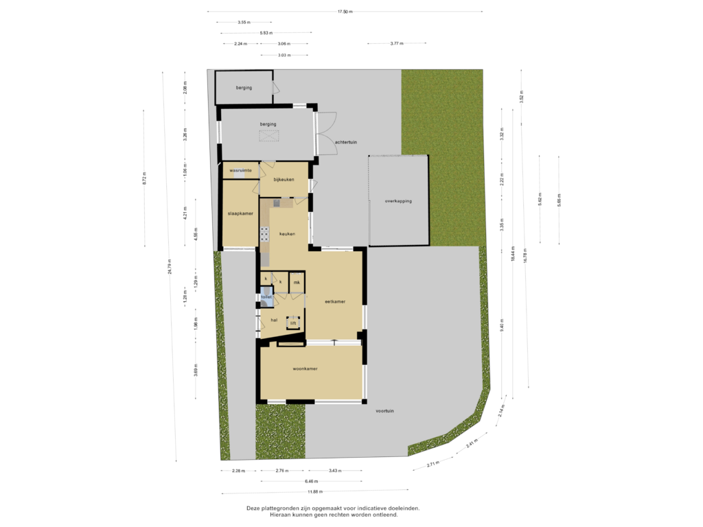 View floorplan of woning overzicht of Bentinckstraat 38