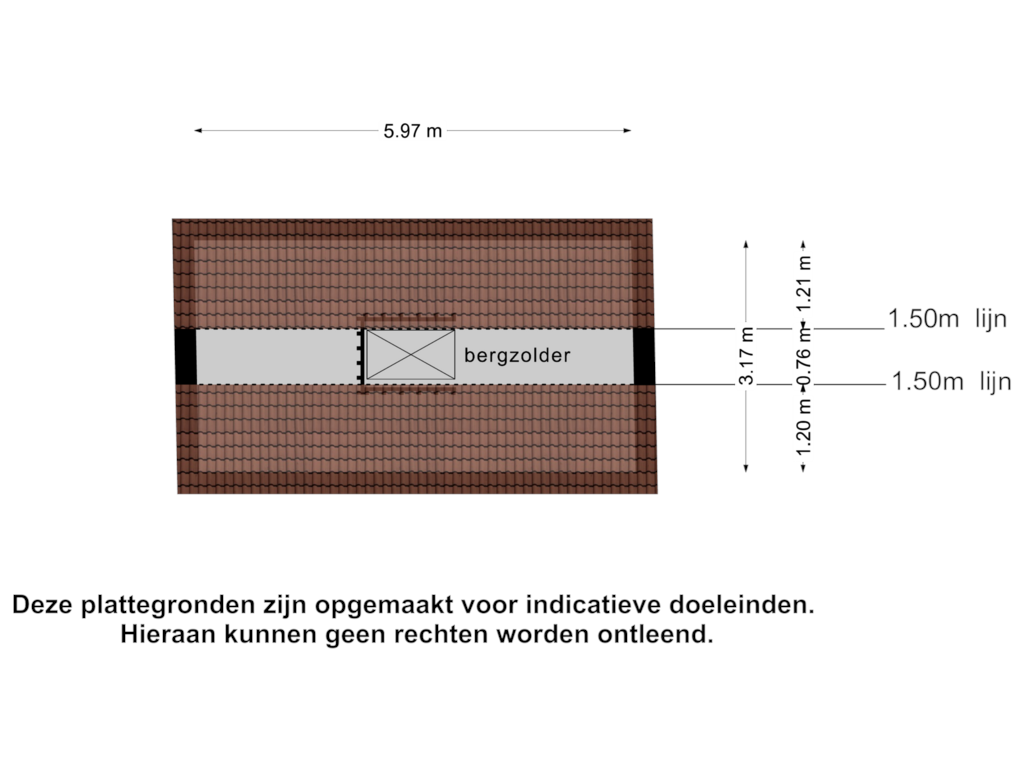 View floorplan of 1e verdieping 2 of Bentinckstraat 38