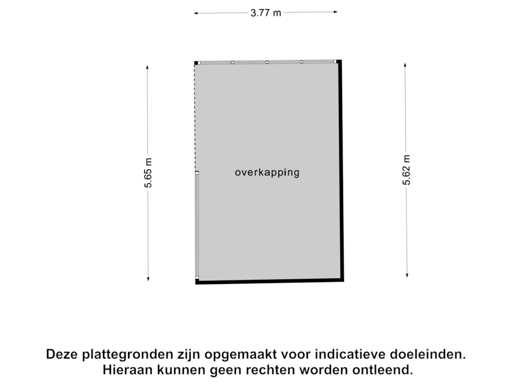 View floorplan of Overkapping of Bentinckstraat 38