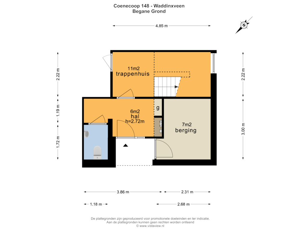 Bekijk plattegrond van BEGANE GROND van Coenecoop 148