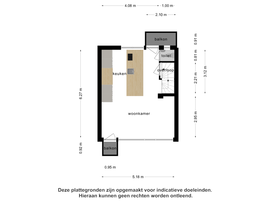 View floorplan of 1e verdieping of Rozemarijnstraat 41