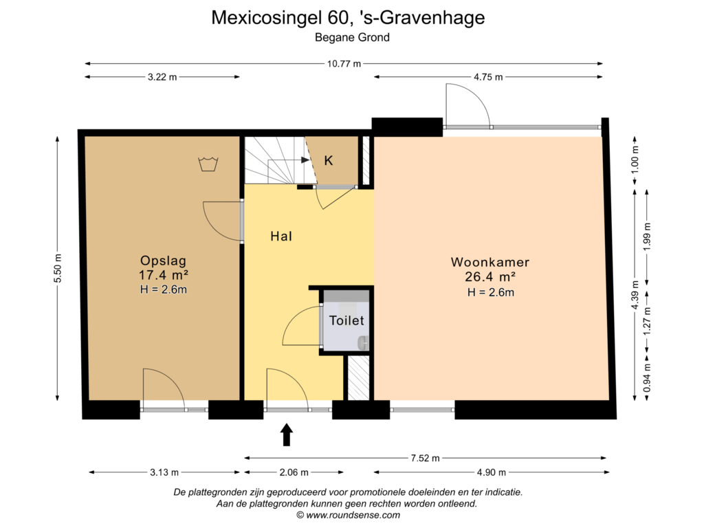 View floorplan of Begane Grond of Mexicosingel 60