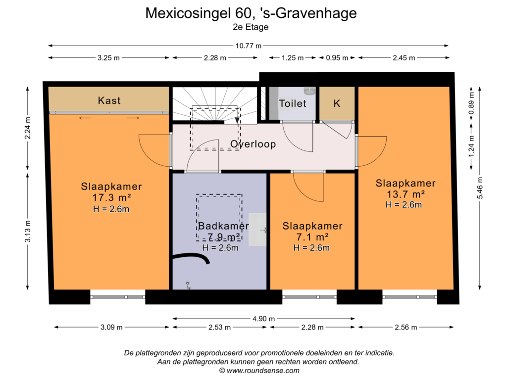 View floorplan of 2e Etage of Mexicosingel 60