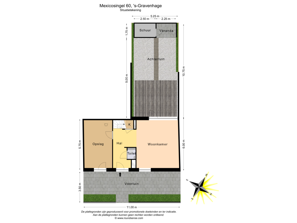 View floorplan of Situatietekening of Mexicosingel 60