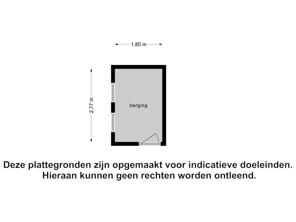 View floorplan of Berging of Westerein 32