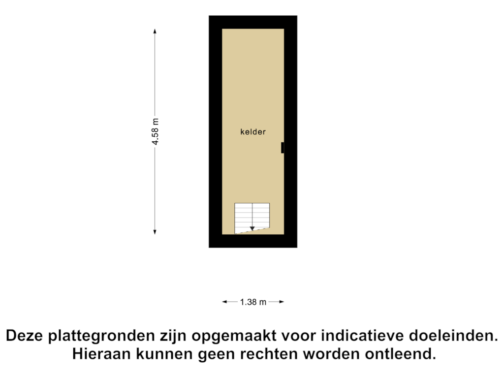 View floorplan of Kelder of Westerein 32