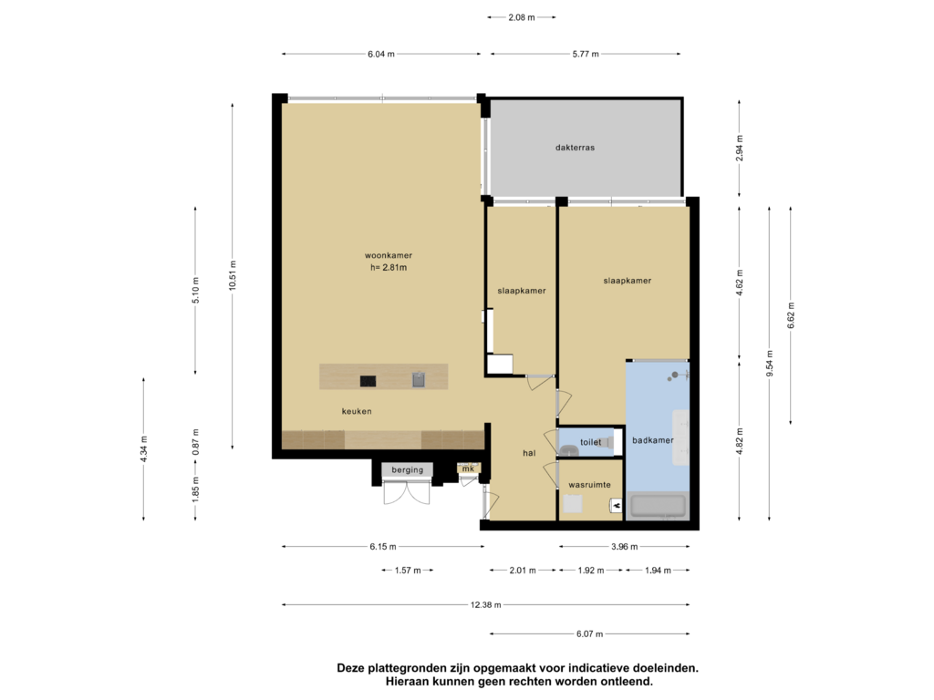 View floorplan of Appartement of Lamsrustlaan 45