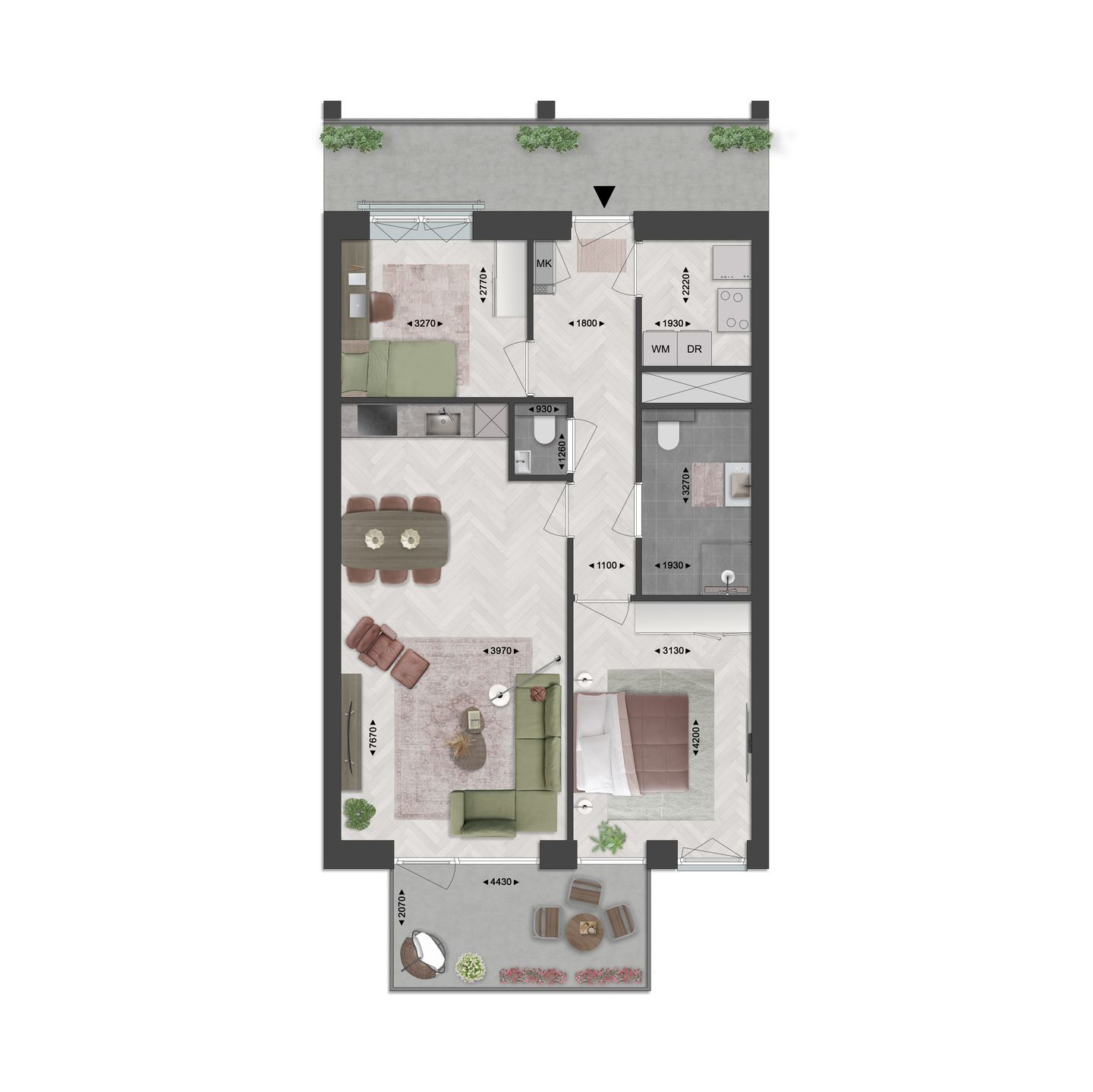 Foto 1 van Appartement 53 (Bouwnr. 46)