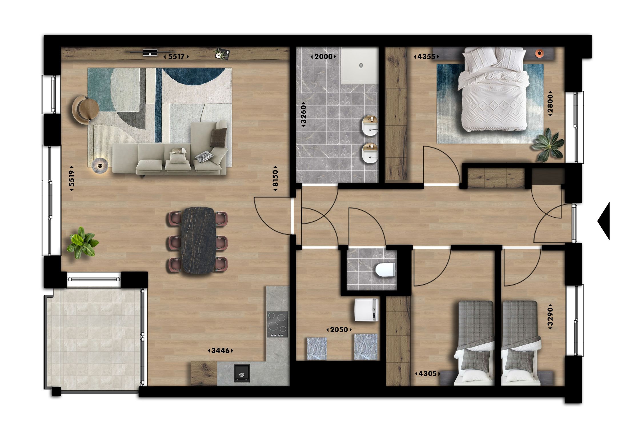 Foto 3 van Plaza Residences (Bouwnr. 35)