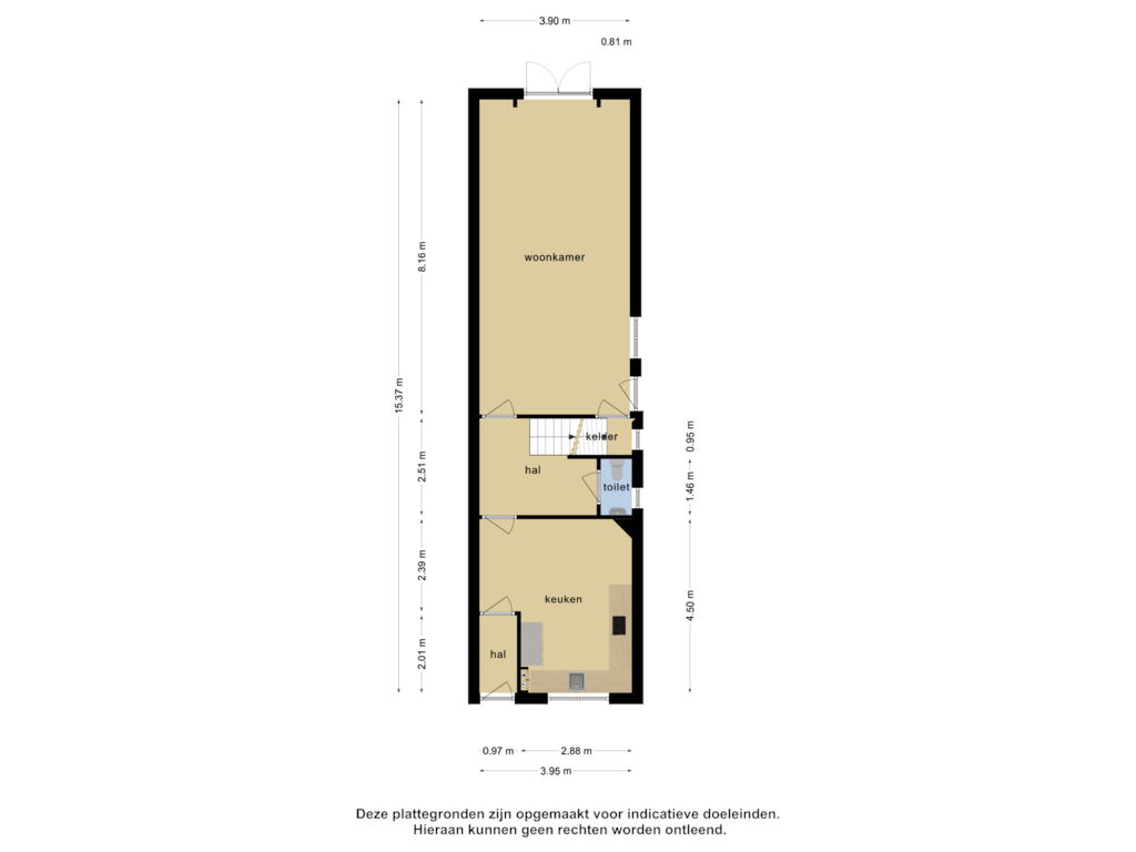 Bekijk plattegrond van Begane grond van Zuideinde 100