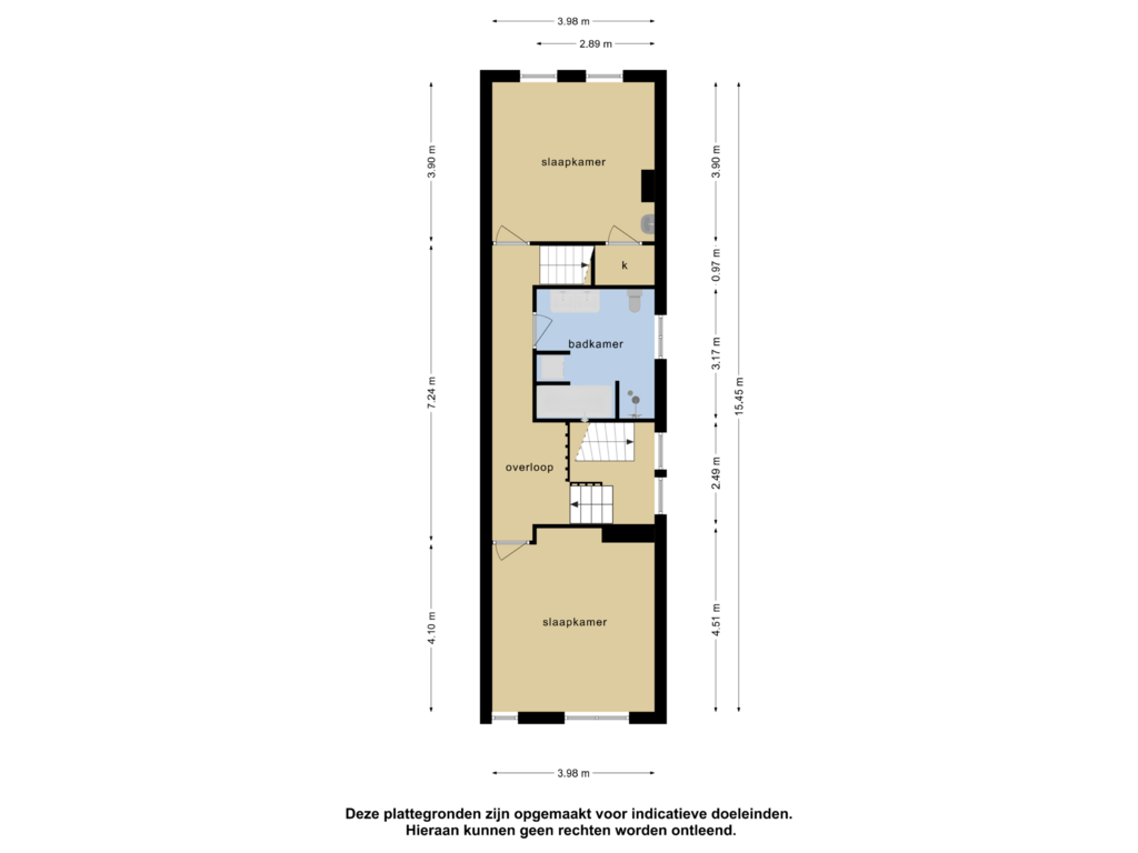 Bekijk plattegrond van 1e verdieping van Zuideinde 100