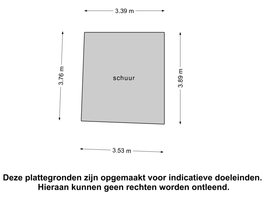 Bekijk plattegrond van Schuur van Zuideinde 100