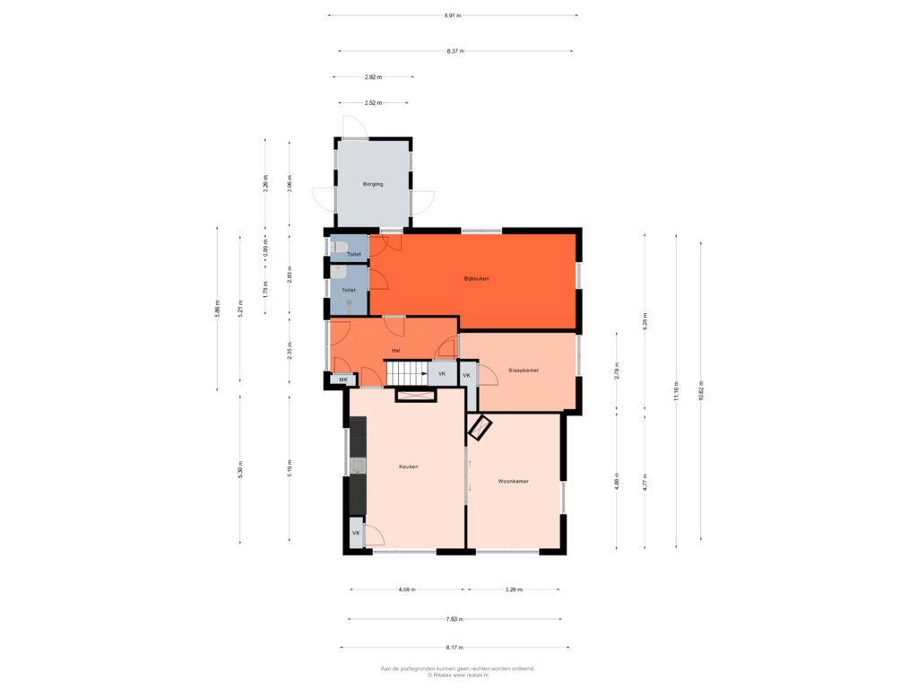 Bekijk plattegrond van Begane grond van Lemelerveldseweg 5