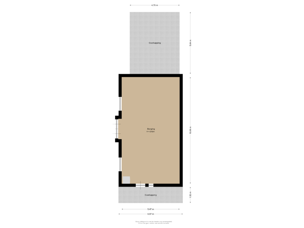 Bekijk plattegrond van Berging van Straatweg 25