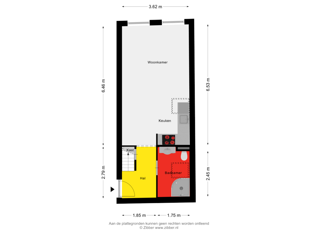 Bekijk plattegrond van Tweede verdieping van Hinthamereinde 49-D