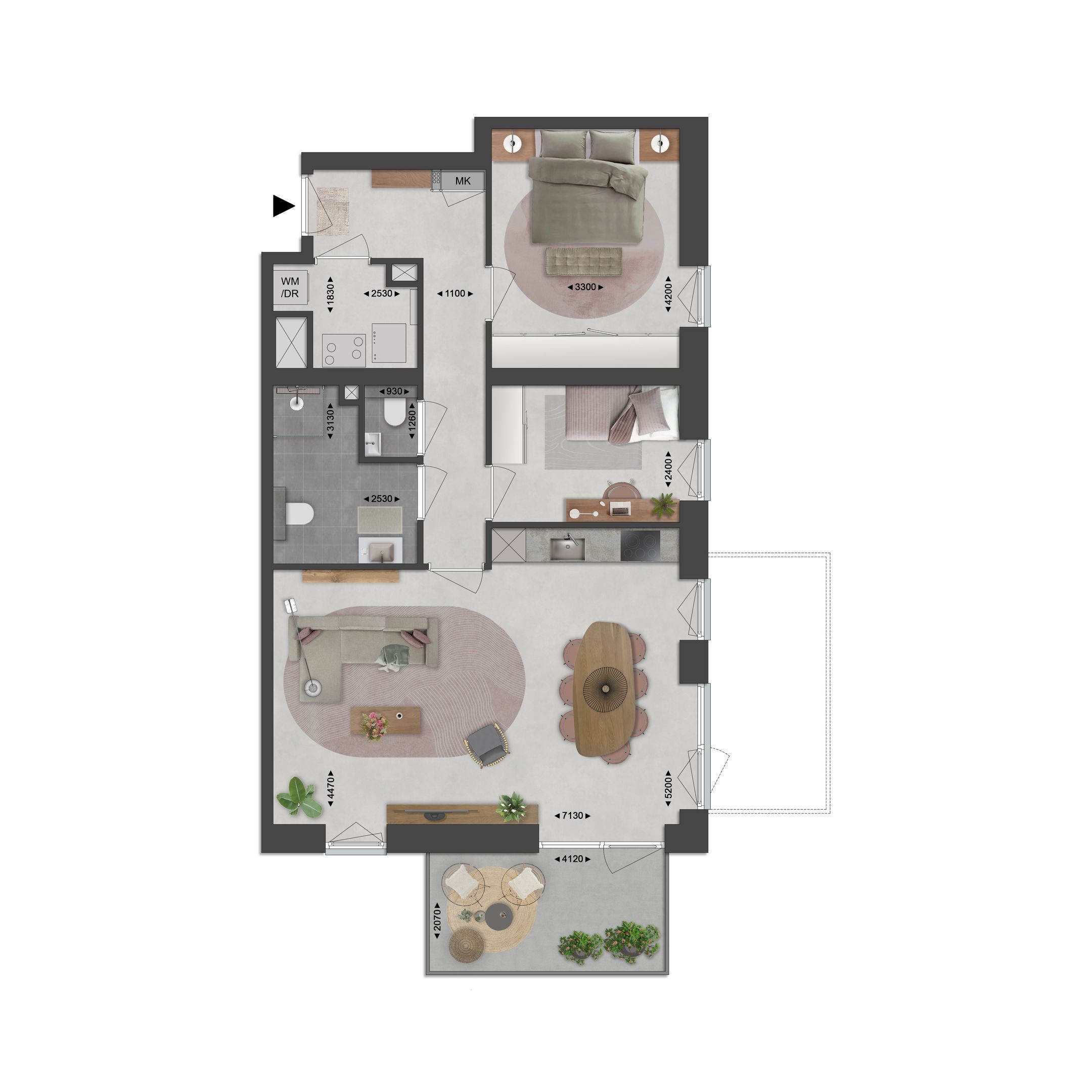 Appartement 74 (Bouwnr. 66)