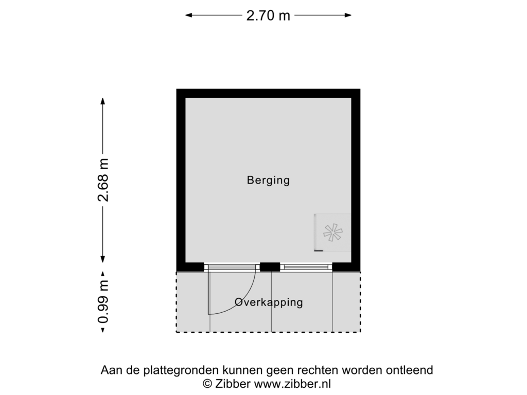 Bekijk plattegrond van Berging van Westenburg 14