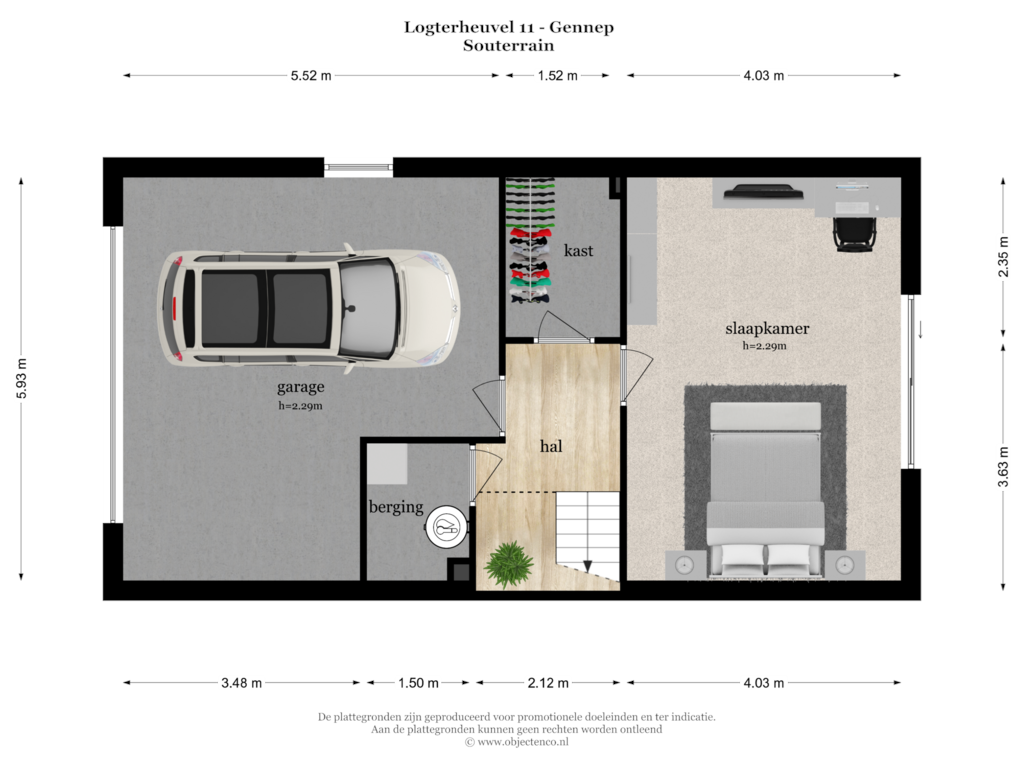 Bekijk plattegrond van SOUTERRAIN van Logterheuvel 11