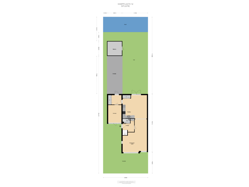 View floorplan of Situatie of Kampplaats 12