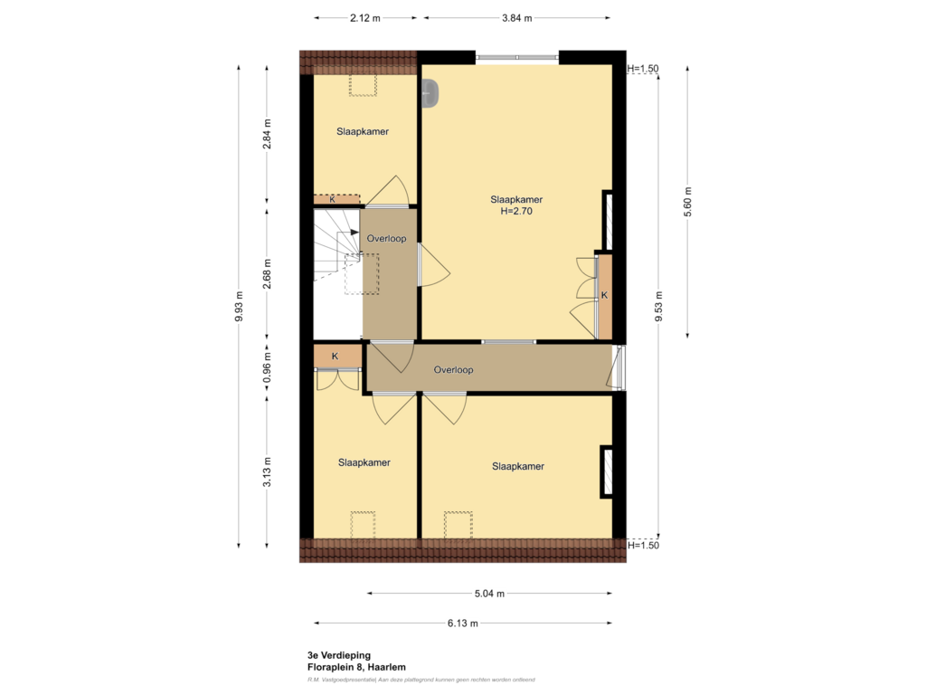 Bekijk plattegrond van 3e Verdieping van Floraplein 8