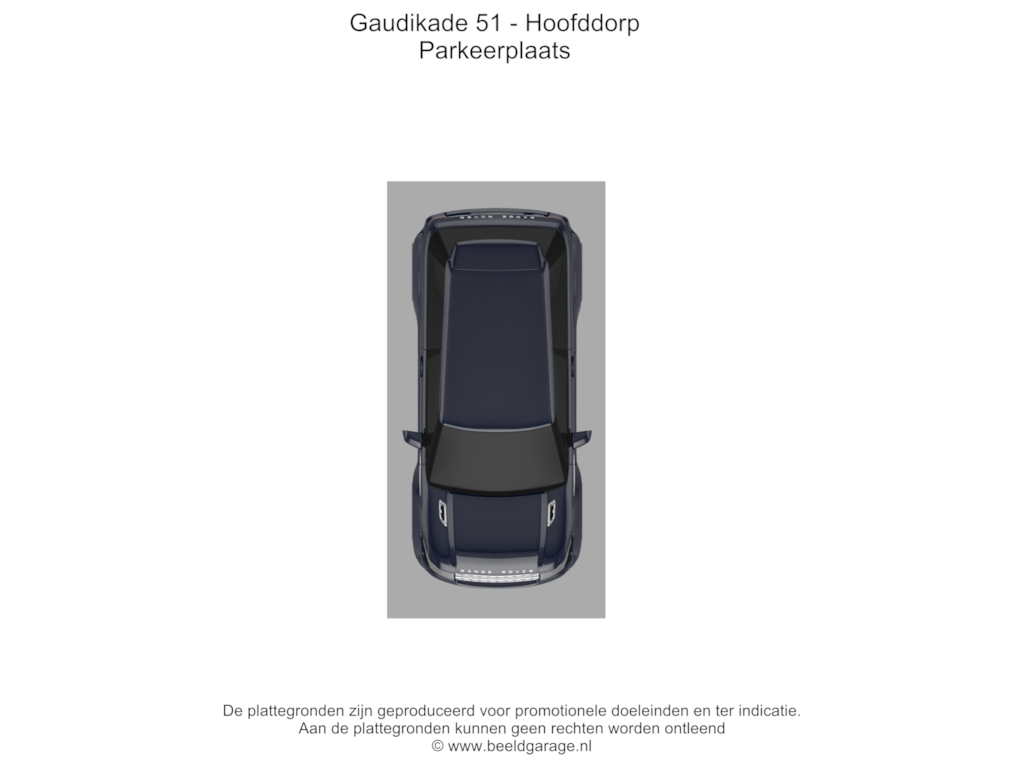 View floorplan of Parkeerplaats of Gaudikade 51