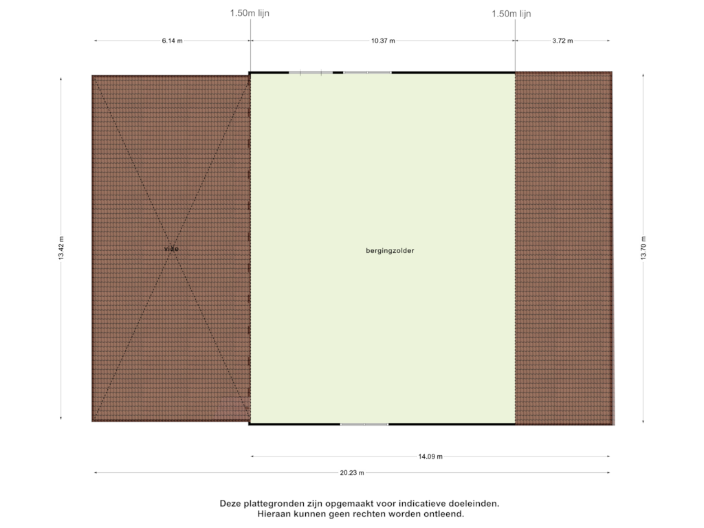 Bekijk plattegrond van Bergingzolder van Paalstraat 20