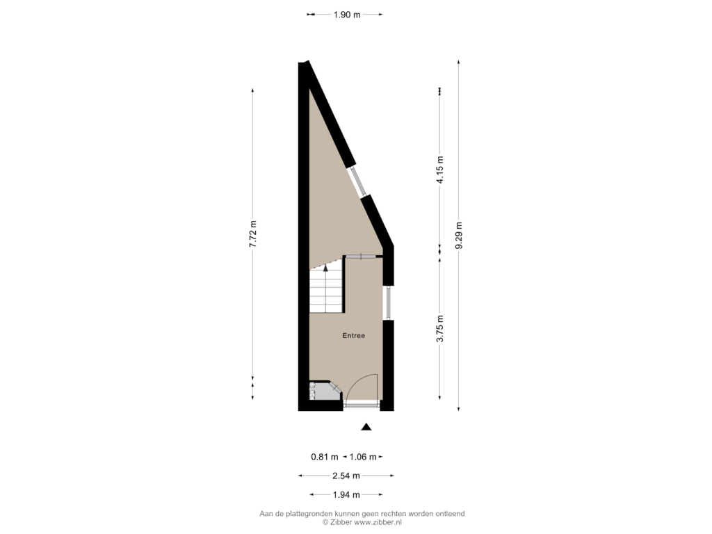 Bekijk plattegrond van Begane grond van Geestersingel 26