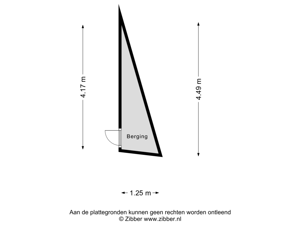 Bekijk plattegrond van Berging van Geestersingel 26