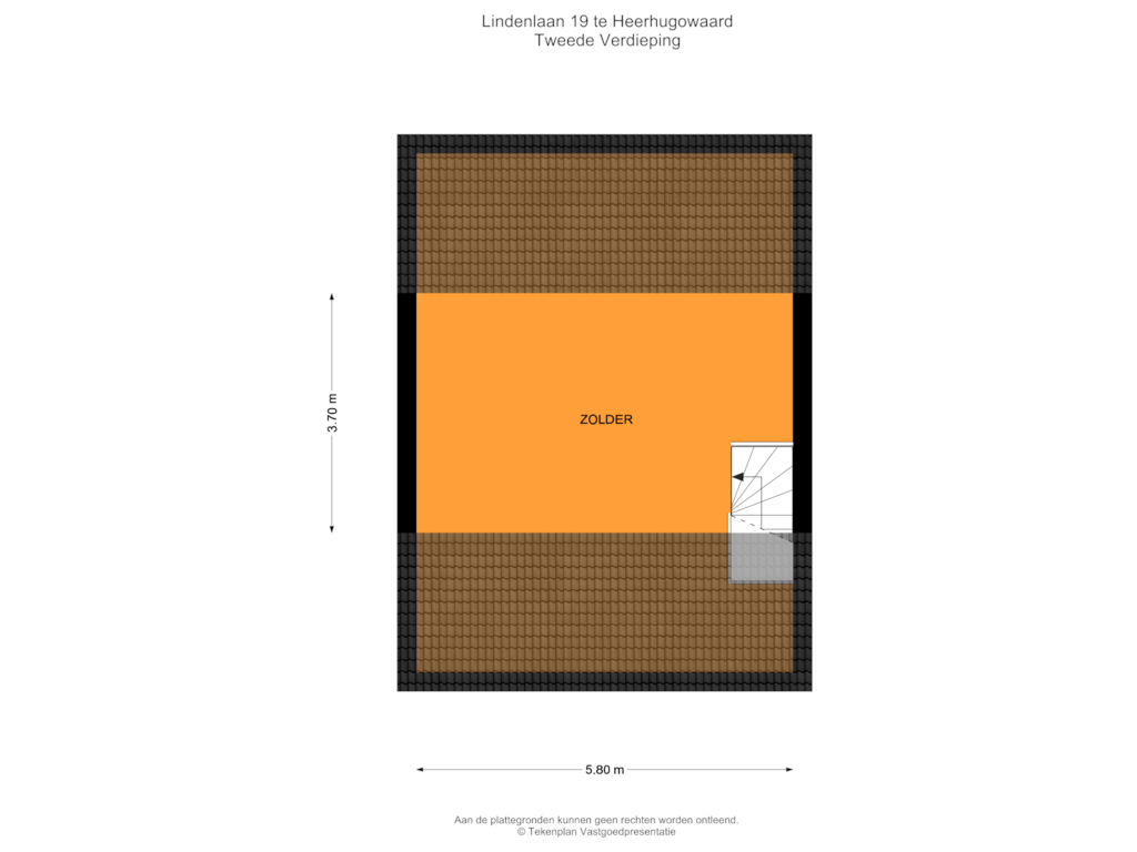 Bekijk plattegrond van Tweede Verdieping van Lindenlaan 19